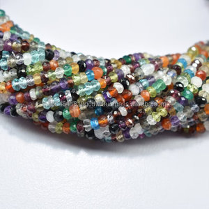 Cuentas facetadas de piedras preciosas múltiples de Lakshya Enterprises para la fabricación de joyas, cuentas naturales de colores mixtos de 5-8 mm, hebra de cuentas de 13 pulgadas - Product Image 6