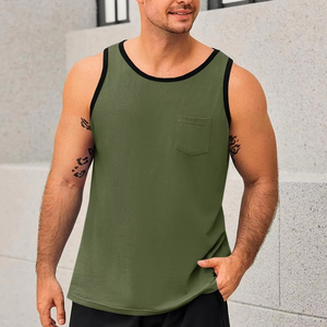 Nouveaux débardeurs décontractés pour hommes, pour la gym et l'entraînement, fabrication OEM sur mesure, écologiques, respirants, séchage rapide, anti-rétrécissement, anti-boulochage - Product Image 1