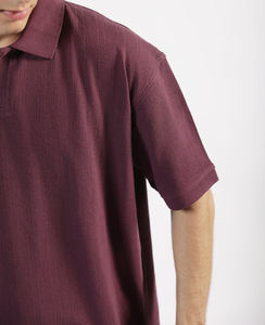 Polo homme sur mesure, couleur unie, coupe ample, 100% coton respirant, impression numérique, logo personnalisé, style hip hop, 200g - Product Image 6