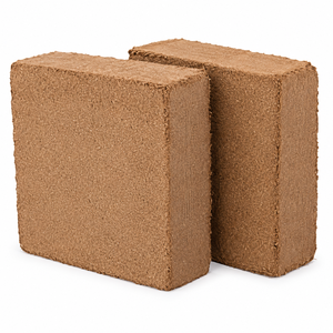 Bulk Coir Pith Blocks 5kg <b>Palletized</b> Shrink <b>Wrapped</b> Low EC Cocopeat Blocks <b>for</b> Hydroponics with 834% Water Holding Capacity - Product Image 2