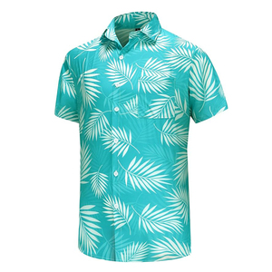 เสื้อฮาวายแขนสั้นลายต้นมะพร้าวสำหรับผู้ชาย สไตล์ลำลองฤดูร้อน รุ่นขายดี - Product Image 2