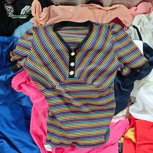 Ukay Ukay Bales Philippines Vente en gros de t-shirts d'été usagés pour femmes, vêtements d'occasion mixtes, qualité A, 45 kg - Product Image 2