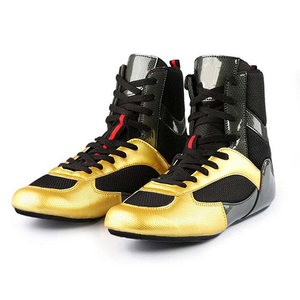 Zapatos de Boxeo Ergonómicos con Soporte de Arco Flexible, Botas de Combate de Perfil Bajo, Zapatos de Boxeo Planos para Equilibrio y Sparring - Product Image 6