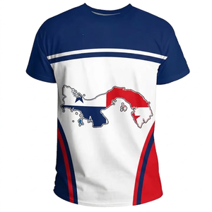 Camiseta Sublimada con Estampado de Pinceladas Abstractas para Gimnasio y Uso Casual - Product Image 1