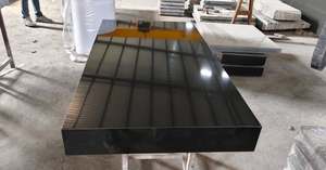 <b>Stone</b> Cut to Sizes Polished India Nero Assoluto Black Granite - Product Image 3