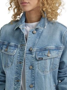 Chaqueta vaquera premium para mujer, estilo clásico, de algodón lavado, informal, con botones, estilo urbano, ligera, cómoda para el día a día. - Product Image 1