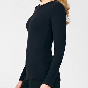 Camiseta de manga larga con orificios para los pulgares para mujer, uniforme de enfermera, venta al por mayor para hospital - Product Image 2