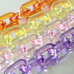 โซ่เรซิ่นดีไซน์ทันสมัย สีสันสดใส งานศิลปะเรซิ่นตกแต่ง  สามารถปรับแต่งโลโก้ได้ - Product Image 1