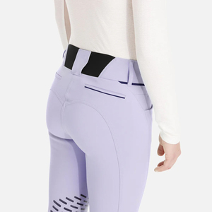 Nouvel Arrivage Pantalon d'équitation pour femme avec assise intégrale en silicone, Legging d'équitation noir en Spandex, Faible MOQ, Vente en gros, OEM - Product Image 4