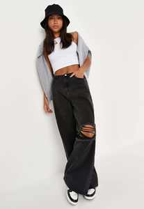 Nouveautés Personnalisées : Pantalons en jean pour femme, coupe oversize, délavage clair, style 'Mom' et pour fille, collection 2026 - Product Image 3