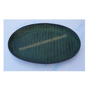 Hot Selling Wholesale Metal Oval Tray Decorative Metal Fruit Dish and Platter for Dining Table Centerpieces - Product Image 3