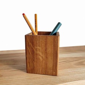 Porte-stylo en bois massif naturel de haute qualité, fait à la main, décoration de bureau moderne - Product Image 6