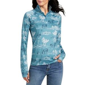 Hauts et chemises d'équitation sur mesure pour femmes avec pantalon de jodhpur en cuir synthétique respirant extensible dans les quatre sens - Product Image 1