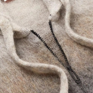 Sweat à capuche en mohair avec logo personnalisé, doux et chaud, doublé de polaire, vêtement d'hiver confortable, fabricant et fournisseur OEM - Product Image 6