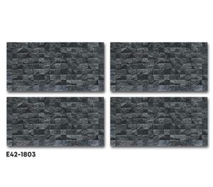 Solid Texture Black Porcelain Exterior <b>Wall</b> Tiles 30x60cm Rustic Matte Finish Easy Install Villa Use Lifetime Warranty - Product Image 1