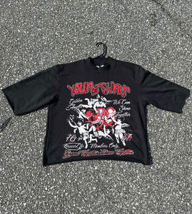 Camiseta de Hombre Estilo Streetwear, Personalizada, Vintage, Doble Capa, Impresión Serigráfica DTG, Efecto Desgastado, Corte Cuadrado, 280 Gramos, 100% Algodón Antiarrugas - Product Image 1