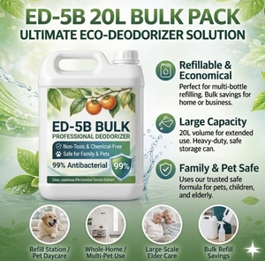 ECOWAY ED-5B ผลิตภัณฑ์กำจัดกลิ่นจากผลไม้ธรรมชาติโดยตรงจากผู้ผลิต คุณภาพสูง สำหรับใช้ในครัวเรือน ปริมาณ 20 ลิตร/บรรจุภัณฑ์ 3 ชิ้น - Product Image 3