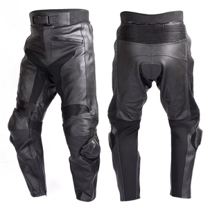 Pantalon de moto d'hiver tendance, design personnalisé, résistant à l'abrasion, en cuir véritable, ignifuge, grande taille - Product Image 4
