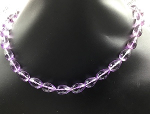 220.00 Carats Pink Amethyst Faceted Drops Beads Necklace Natural Pink Amethyst Faceted Drops <b>Top</b> Quality For Fine Jewelry - Product Image 3