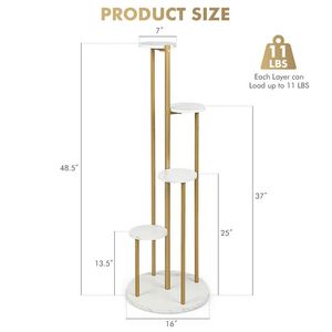 48.5 Inch 4-Tier Metal Plant Stand <b>Wall</b> & <b>Display</b> Shelves - Product Image 6