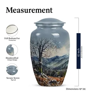 Urne funéraire paysage montagneux pour cendres humaines par Amazing Crafts - Product Image 2