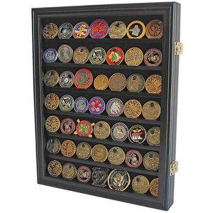 Vitrine noire RT pour pièces de monnaie et médailles, idéale pour l'exposition de collections et de récompenses - Product Image 2