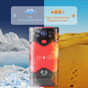 1200A Car Jump Starter With Air Compressor Portable Jump Starter <b>Battery</b> Booster with Air <b>Pump</b> Jump Starter with Tire Inflator - Product Image 6