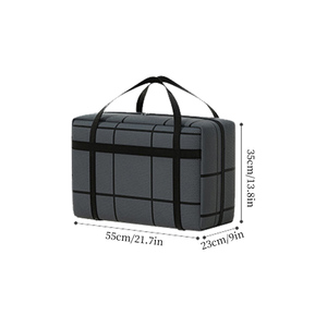 Heavy Duty Plaid Travel Duffel <b>Bag</b> Large Capacity <b>Clothes</b> <b>Storage</b> <b>Bag</b> - Product Image 3