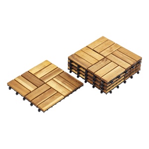 Dalles de terrasse extérieures en bois d'acacia du Vietnam, imperméables, antidérapantes, à emboîtement - Design contemporain, sans entretien, plus de 5 ans - Product Image 4