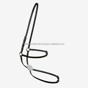 Brida de caballo de cuero de primera calidad, cristales reflectantes, banda para la nariz acolchada sin frotar, diseño anatómico transpirable suave, logotipo de tamaño personalizable - Product Image 5