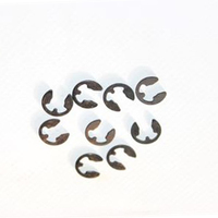 Bus Steel E-Clip Circlip High Resilience External Retaining Ring Durable Shaft Fastener Snap Ring Kit Professional Hardware