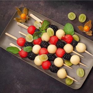 Spiedini di Bambù di Alta Qualità, 200 Pezzi, 10 Pollici, Design a Paletta, Stuzzicadenti per Cocktail, Kebab, Grigliate, Accessori per Barbecue - Product Image 4