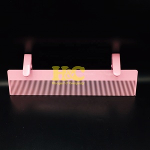 Support de perruque en acier inoxydable noir mat durable avec logo personnalisé, support de rangement pour extensions capillaires, peigne rose en gros à forte tenue - Product Image 2