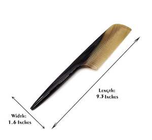 Handcrafted Ox Horn <b>Hair</b> <b>Comb</b> Anti-Static Fine Tooth <b>Comb</b> for Smooth Detangling Scalp Care Gift Item - Product Image 4