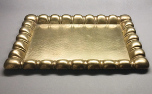 Plateau carré en laiton de haute qualité au design moderne, taille et forme personnalisées, plateau de service rond pour la cuisine, la nourriture et la maison - Product Image 5
