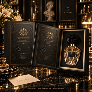 Custom MAISON VAREL Extrait de Parfum Magnetic Book Luxury Packaging <b>Box</b> - Product Image 6
