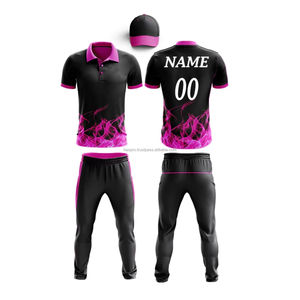 Dernière conception, impression numérique personnalisée, 100% polyester, uniformes de cricket antibactériens, vêtements de sport pour adultes, short confortable, 3D sur le devant - Product Image 3