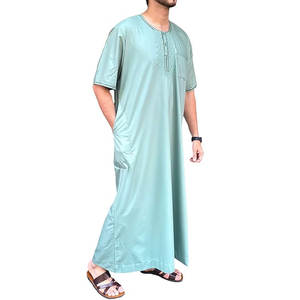 Thobe/Jubba sur mesure pour hommes, nouveau style, vente en gros, thobe musulman à manches longues pour hommes, thobe/thawb traditionnel - Product Image 3