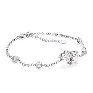 REYES Gran Oferta, Pulsera de Oro Blanco de 14K con Diamantes Cultivados en Laboratorio de Corte Trillón de 7MM, Regalo de Boda Clásico, Joyería Fina para Mujer - Product Image 2