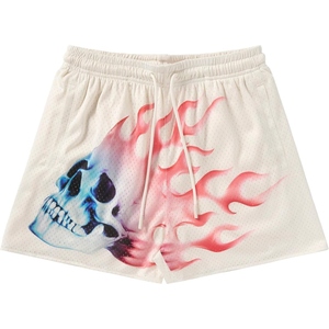Shorts de sport pour hommes, en mesh sublimé, respirants, séchage rapide, pour course à pied, basketball, décontractés, athlétiques - Product Image 2