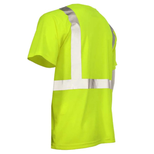 เสื้อยืดคอกลมแบบสะท้อนแสงสั่งทำพิเศษปี 2026 เสื้อผ้าทำงานคุณภาพสูง เสื้อยืดแขนสั้นผู้ชายแบบสะท้อนแสงเพื่อความปลอดภัยสั่งทำพิเศษ - Product Image 3