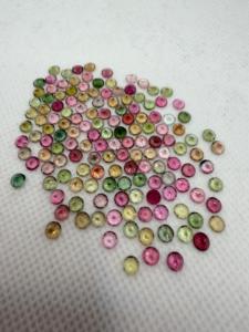 Lot de 34 carats de tourmaline naturelle multicolore ronde taille brillant de 4 mm provenant des mines africaines pour la fabrication de bijoux par Zehra Gems Jewellery - Product Image 4