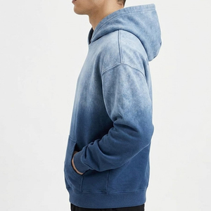 เสื้อฮู้ดดี้ผู้ชายสไตล์วินเทจ ลุคสบายๆ ผ้าฟลีซนุ่ม อุ่น ใส่สบาย ทรงหลวม สีซีดแบบซันเฟด ขายดี - Product Image 3