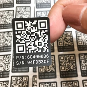 สติกเกอร์บาร์โค้ด QR Code ประสิทธิภาพสูงจาก Ks Printing |   ฉลากไวนิลกันน้ำแบบรักษ์โลก |   เคลือบเงาแบบด้าน ทนทานต่อรังสียูวี ตัดตามแบบที่กำหนด - Product Image 1