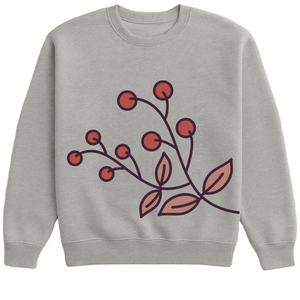Custom Printed Design 100% Cotton <b>Fleece</b> Round Neck Casual Long Sleeve Pullover Men <b>Sweatshirt</b> - Product Image 3