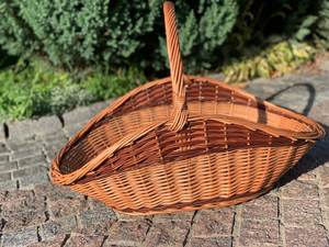 Hyacinth Eco-Friendly Vintage <b>Square</b> Storage <b>Basket</b> Hand-Woven Rattan Scallop Edge Built-In Handles Customizable Size Home Hotel - Product Image 2