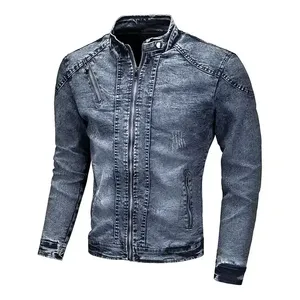 Chaqueta Larga de Lona y Mezclilla para Hombre, Diseño Moderno, Casual, Impermeable, Resistente al Viento, Transpirable, con Capucha, para Verano, del Mejor Fabricante - Product Image 1