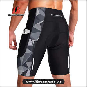 High Performance Eco-Friendly Breathable Spandex/Polyester <b>Cycling</b> <b>Shorts</b> Customizable Options Men-Padded Comfort Quick Dry - Product Image 2