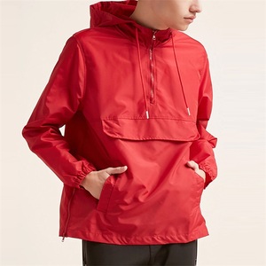 <b>Wholesale</b> Bulk Mens Custom <b>Nylon</b> <b>Jacket</b> Half Zipped <b>Windbreaker</b> Anorak Pullover <b>Blank</b> <b>Jacket</b> - Product Image 4