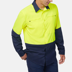 เสื้อเชิ้ตทำงานสไตล์ใหม่ ผ้าระบายอากาศได้ดี สั่งผลิตขั้นต่ำน้อย แขนยาว พร้อมกระเป๋าเสื้อที่อก มองเห็นได้ชัดเจน - Product Image 3
